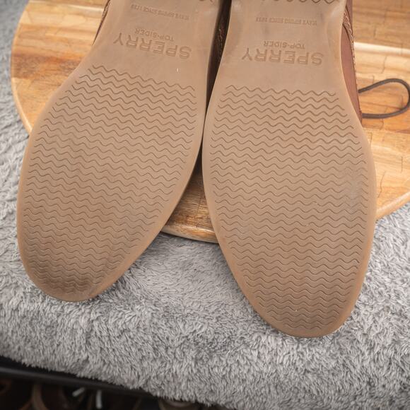 Sperry Newman Chukka Water-resistant Leather Boots Tan Brown 9 M Top Sider - Picture 8 of 9